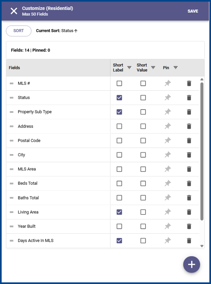 Customize Spreadsheet View