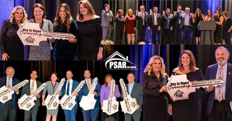 PSAR Honors Toni Atkins and Juan Vargas for Championing Homeownership, Recognizes Local Leaders