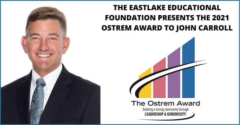 THE EEF PRESENTS THE 2021 OSTREM AWARD TO JOHN CARROLL