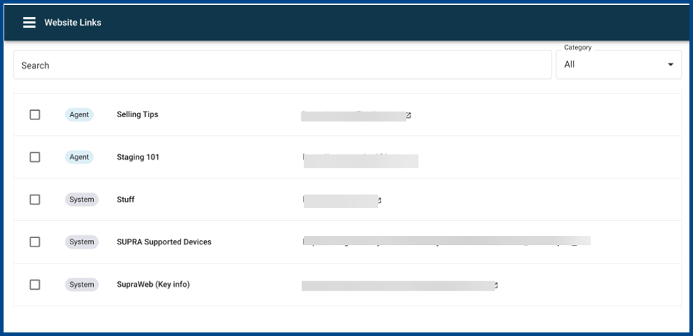 Redesigned Website Link Page