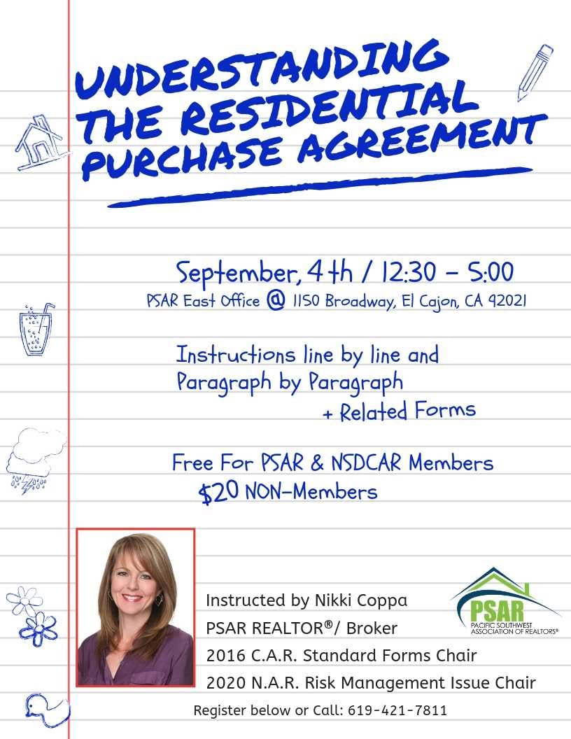Residential Purchase Agreement with Nikki Coppa