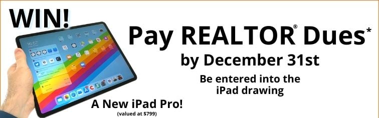 Pay Dues and win an iPad Pro