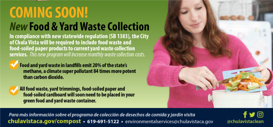 Chula Vista New food & Yard Waste Collection