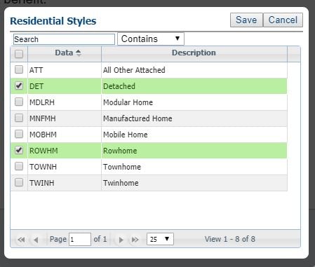 duplicate residential styles