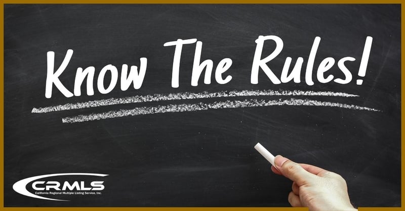 Effective&nbsp;January 13, 2025, the CRMLS Rules & Regulations and the Citation Policy will be updated.