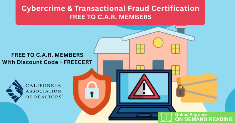 FREE C.A.R. Cybercrime & Transactional Fraud Certification