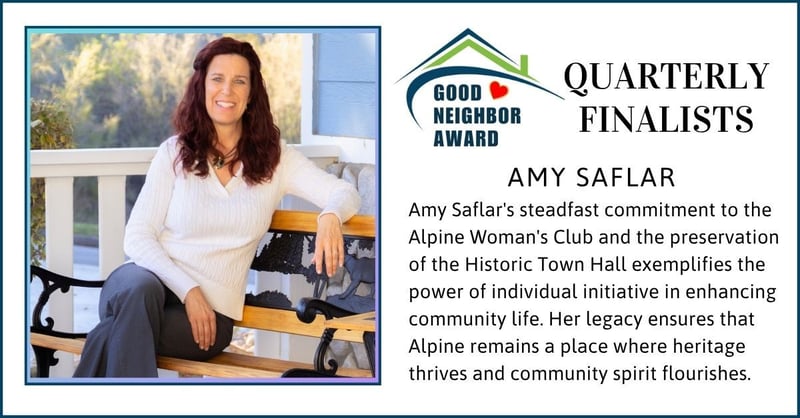 Good Neighbor: Amy Saflar - A leader of Community and Heritage