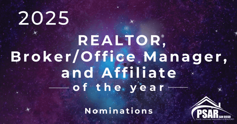 2025 REALTOR®, Broker/Office Manager, Affiliate Of The Year Nominations