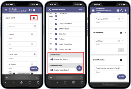 Customized Search Criteria with RUG