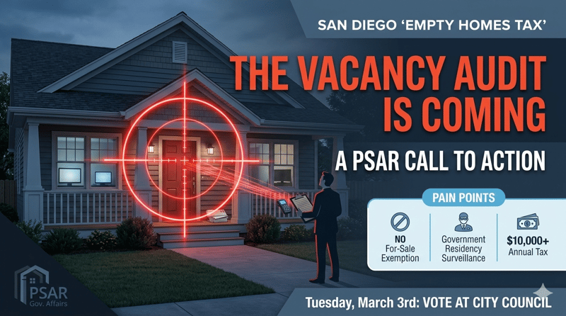 ACTION ALERT: STOP THE SAN DIEGO PRIVACY & RESIDENCY TAX